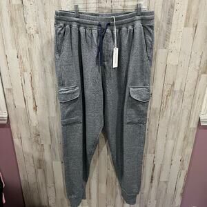 New! Outerknown Jasper Fleece Lounge Jogger Pockets Mens XXL Athleisure Comfy